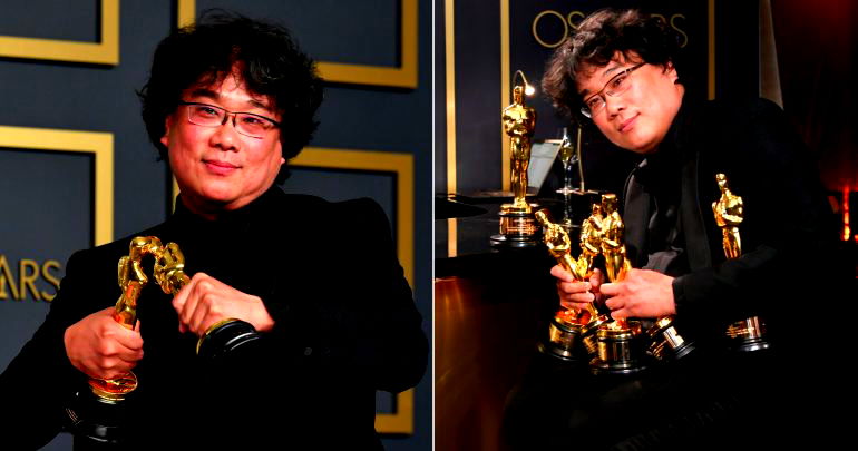 Legendary Director Bong Joon-ho Says Sorry to Engravers for Bringing ‘Too Many’ Oscars