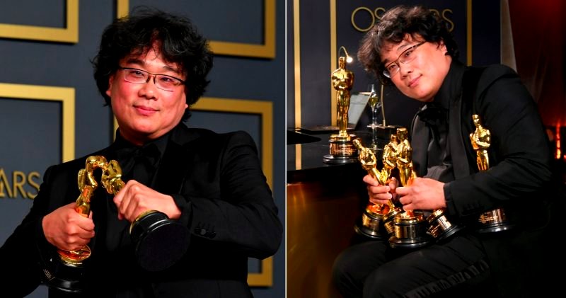 Legendary Director Bong Joon-ho Says Sorry to Engravers for Bringing ‘Too Many’ Oscars