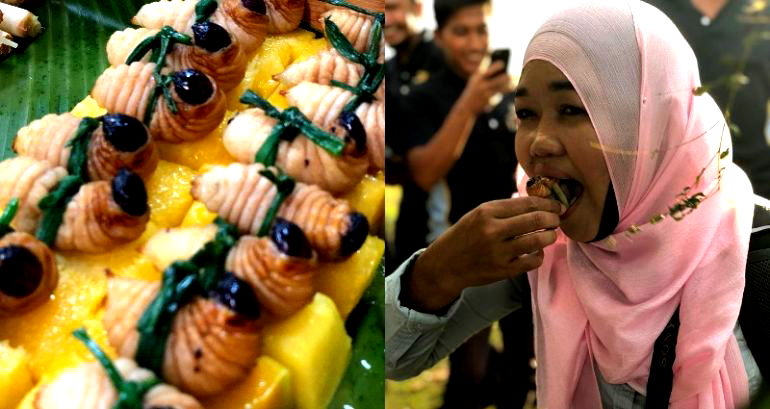 Malaysian Restaurant’s ‘Grub Sushi’ is Actually a Traditional Delicacy