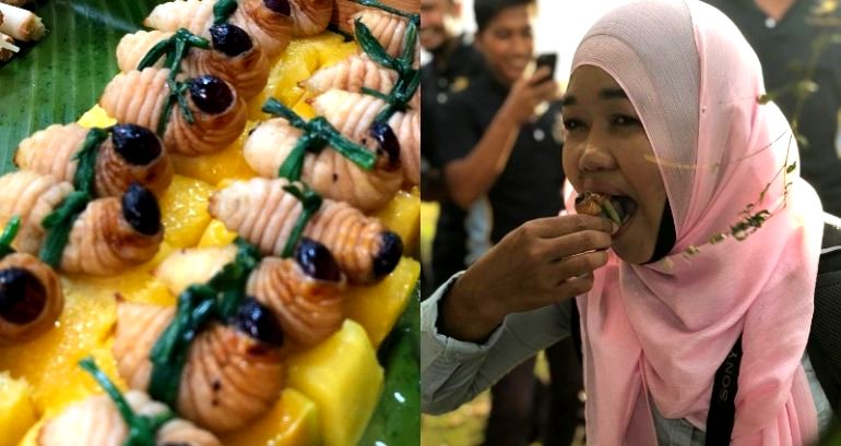 Malaysian Restaurant’s ‘Grub Sushi’ is Actually a Traditional Delicacy