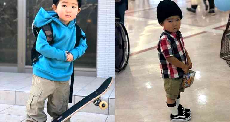 Japanese Toddler Stuns the Internet With Epic Skateboarding Skills