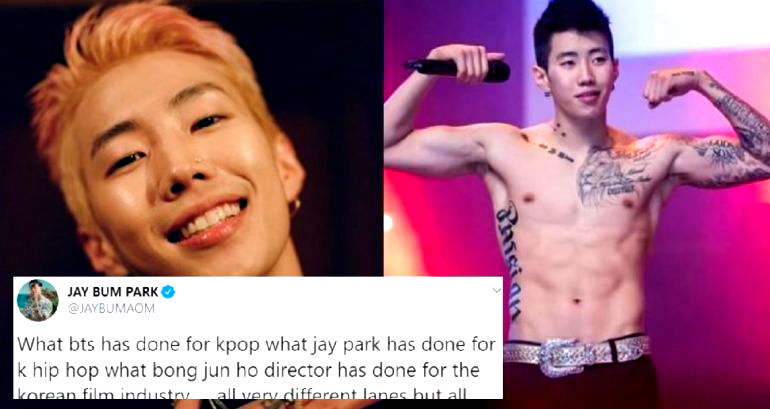 Jay Park Sparks Debate After Calling Himself ‘Historic’ Next to Bong Joon Ho and BTS