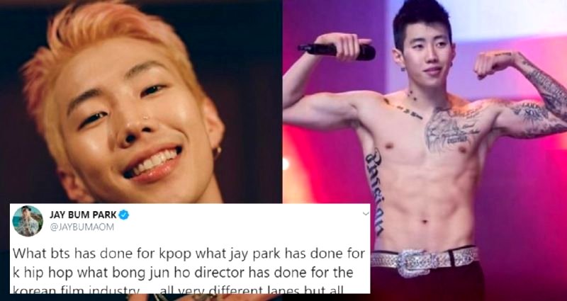 Jay Park Sparks Debate After Calling Himself ‘Historic’ Next to Bong Joon Ho and BTS