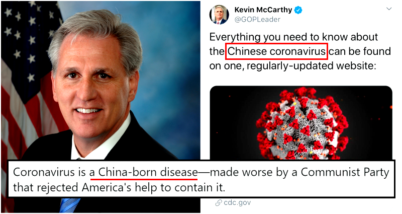 Republican Congressman Defends Calling it ‘Chinese Coronavirus’ Despite WHO and CDC Saying Stop