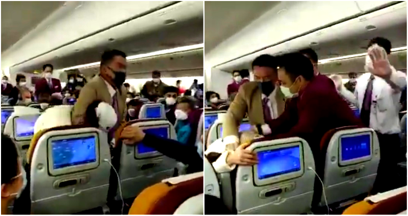 Woman Put in Headlock After Deliberately Coughing on Thai Airways Flight Attendant