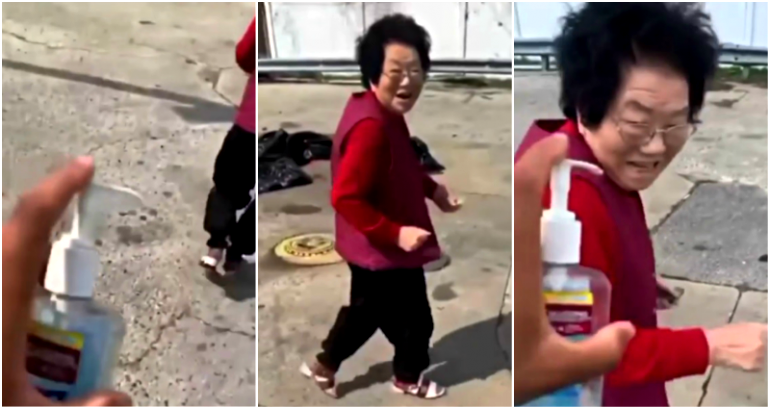 ‘Sanitize Your A**!’: Man Chases Elderly Asian Woman With Purell in Viral Video