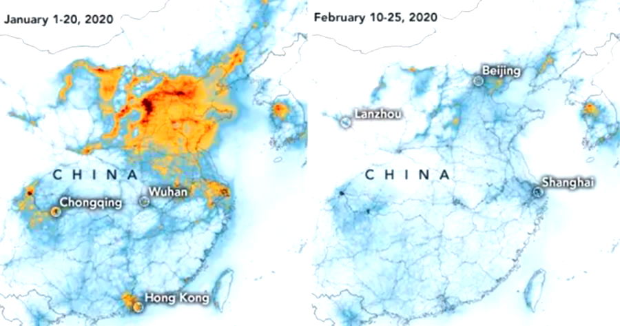 Coronavirus Outbreak Leads to Huge Drop in China’s Air Pollution