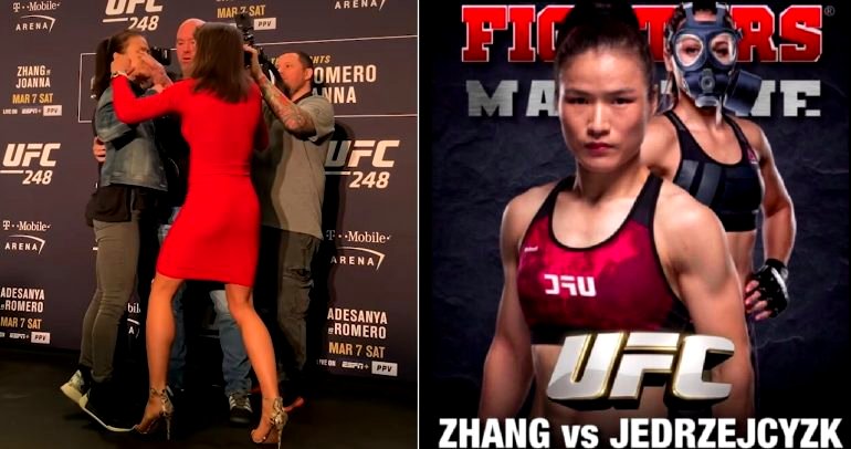 China’s First UFC Champion Tells Trash-Talking Opponent to ‘Shut Up’ During Face Off