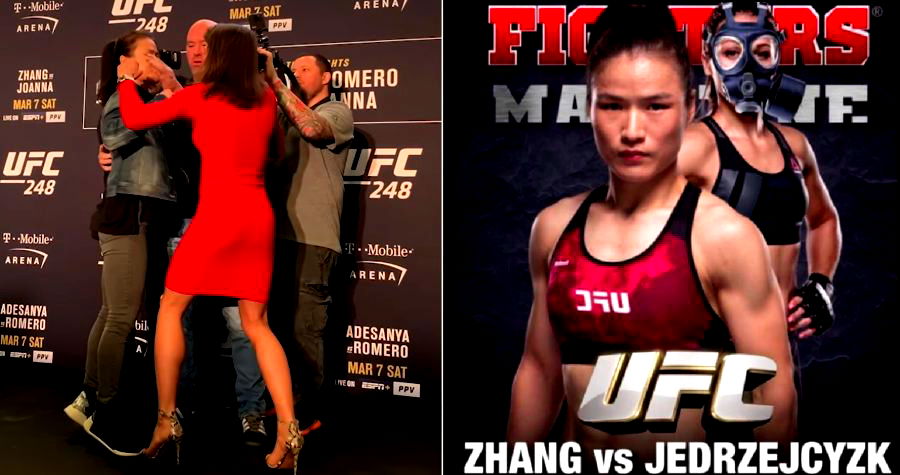 China’s First UFC Champion Tells Trash-Talking Opponent to ‘Shut Up’ During Face Off