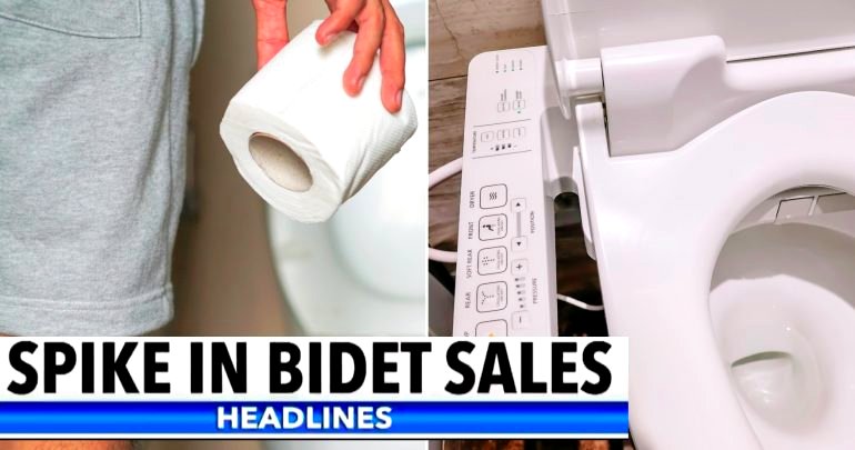 Bidet Sales Skyrocket 10X Because of Toilet Paper Hoarders