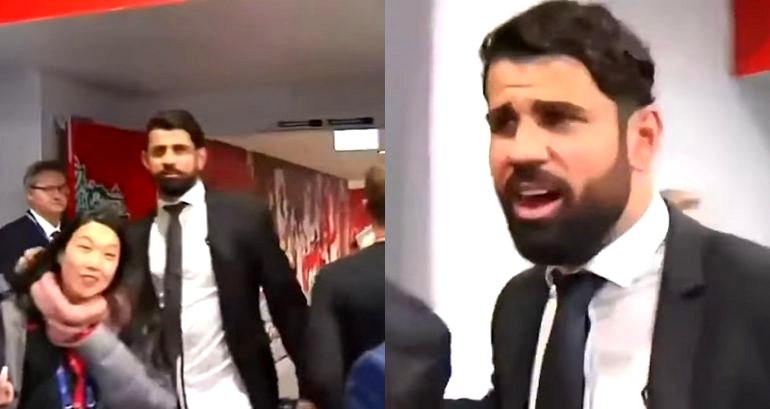 Footballer Diego Costa Pretends to Cough on Journalists During Coronavirus Scare