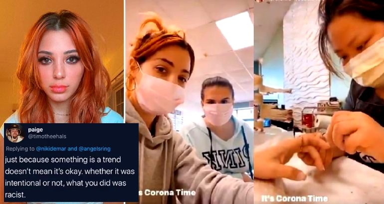 Influencer Sparks Outrage with ‘Corona Time’ Video at Nail Salon on TikTok