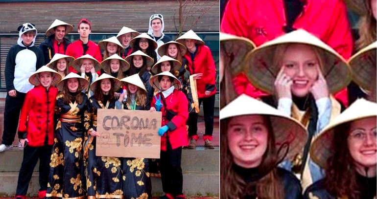Belgian School Posts Obscenely Racist ‘Corona Time’ Photo for End of the Year Party