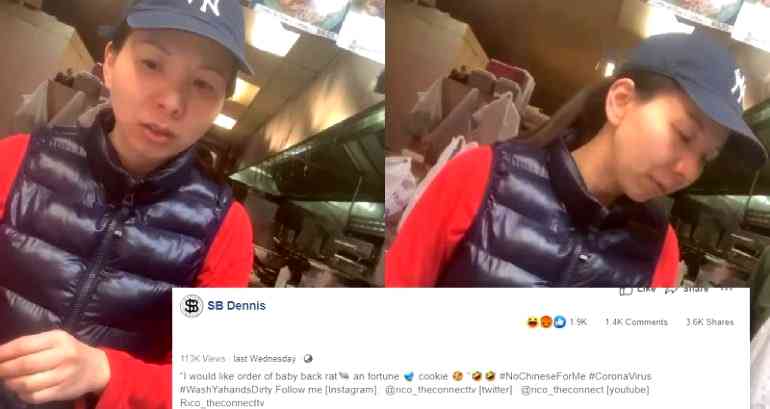 Man Harasses Chinese Restaurant Worker by Ordering ‘Baby Back Rat’ in Racist Video