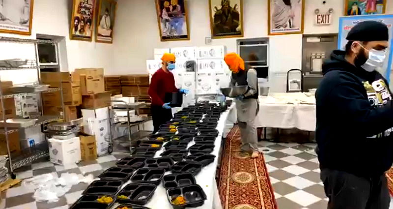 Sikh Community in NY Cooks Free Meals for Over 30,000 People in Quarantine