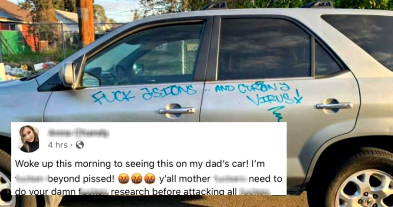 ‘F**k ASIONS and CORONYVIRUS!’: California Family’s Car Defaced With Racist Graffiti
