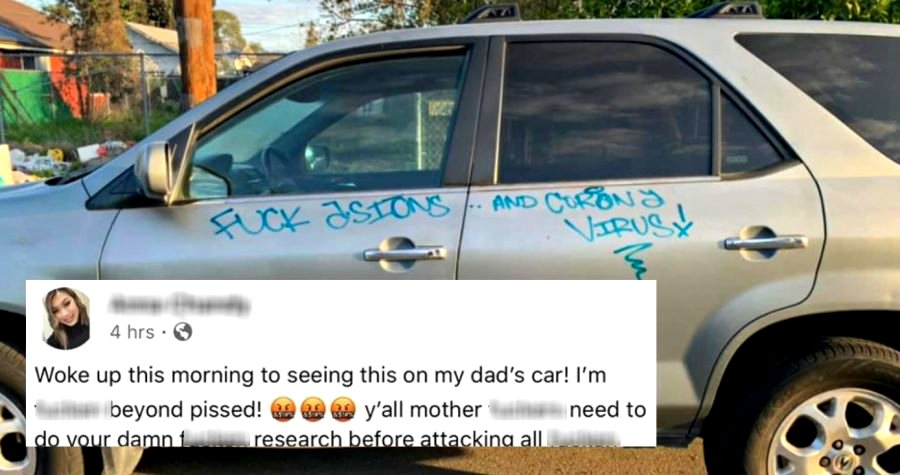 ‘F**k ASIONS and CORONYVIRUS!’: California Family’s Car Defaced With Racist Graffiti