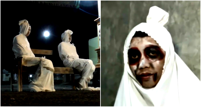 Indonesian Villagers Are Dressing Up as Ghosts to ‘Scare’ People Into Social Distancing