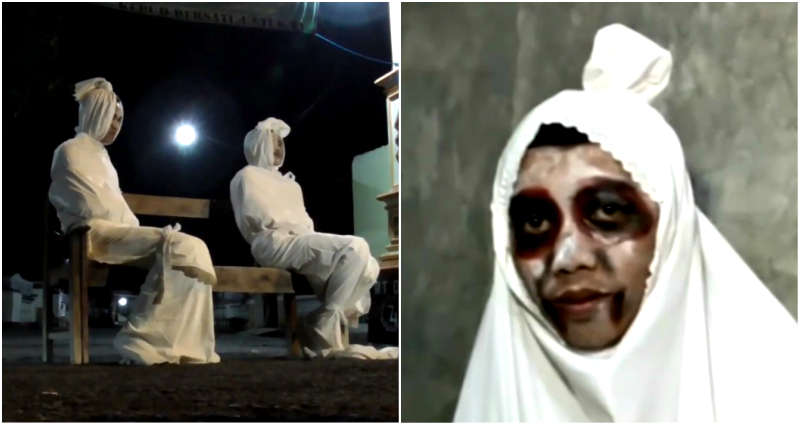 Indonesian Villagers Are Dressing Up as Ghosts to ‘Scare’ People Into Social Distancing