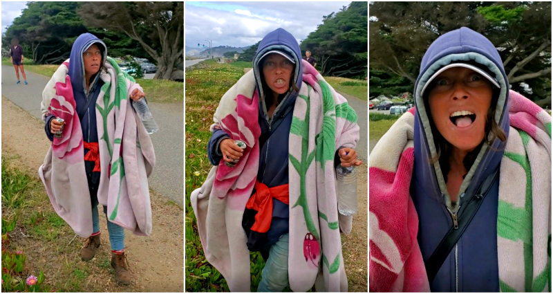 Asian Woman Chased by Xenophobic ‘Homeless’ Lady While Walking Her Dogs in SF