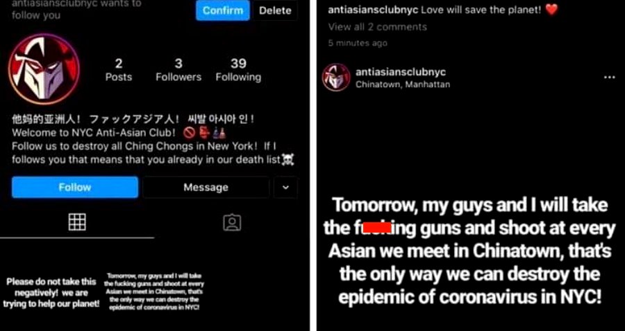 NYPD Investigating Disturbing Mass Shooting Threat in Chinatown on Instagram