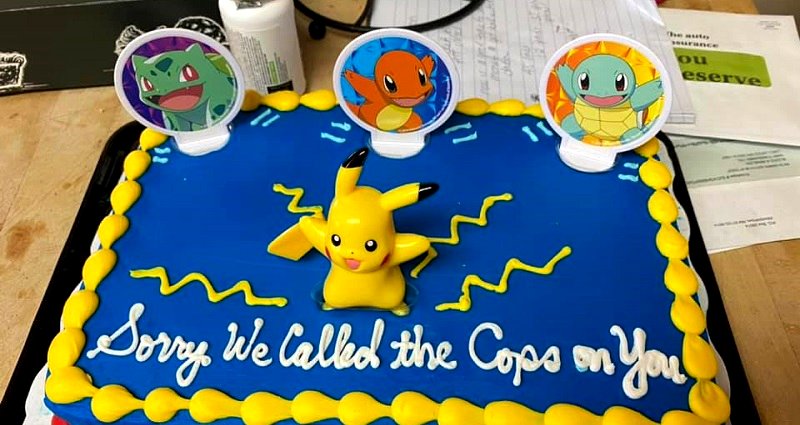 Neighbors Give Apology Cake to Family After Calling Cops on Them For Playing ‘Pokémon Go’