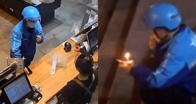 Wuhan Delivery Man Breaks Down Crying After Anonymous Customer Orders Him a Birthday Cake