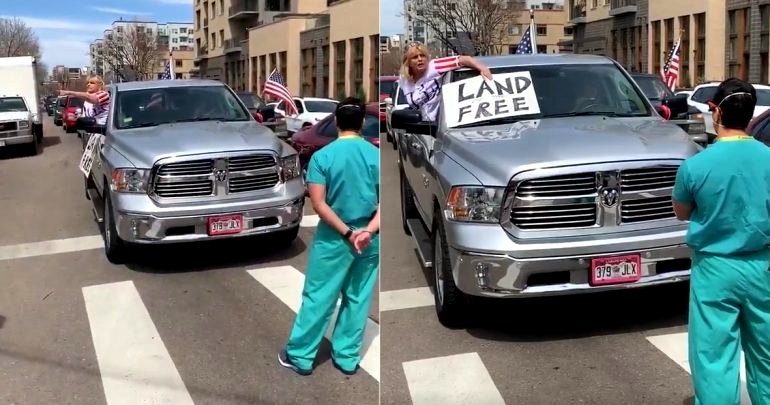 Colorado Nurse Told to ‘Go to China’ While Protesting Anti-Lockdown Ralliers