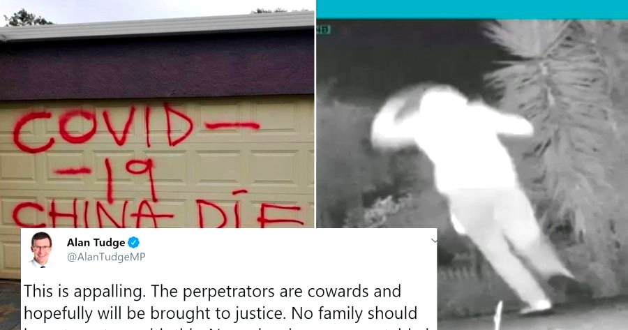 Chinese-Australian Family’s Home Vandalized By Racists for Second Day in a Row