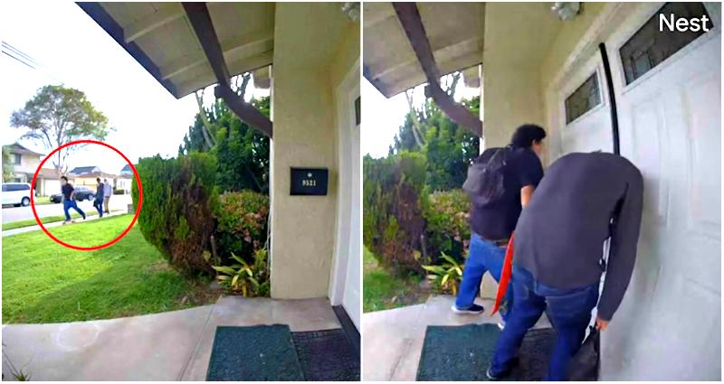 Teens Caught SPITTING on Asian American Homeowner’s Front Door in LA