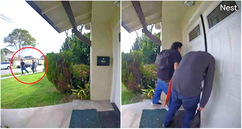 Teens Caught SPITTING on Asian American Homeowner’s Front Door in LA