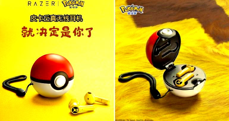 Pikachu Earbuds With Pokéball Charging Case Also Make Pikachu Noises