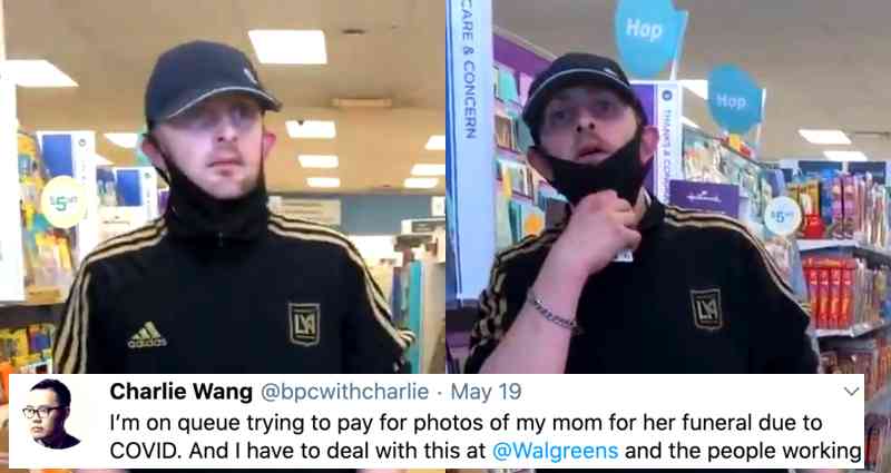 Asian American Man Loses Mother to COVID-19, Harassed by Racist in Walgreens