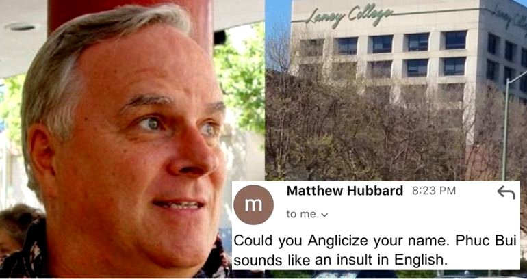 Oakland Professor Tells Viet American Student ‘Your Name in English Sounds Like F**k Boy’