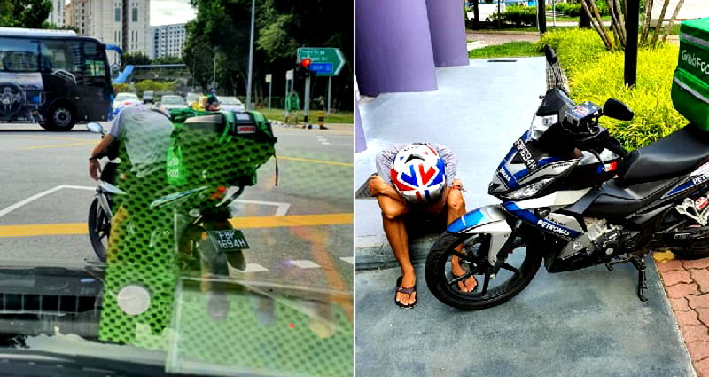 Singaporean Rescues Sick Food Delivery Man, Helps Deliver His Last Order