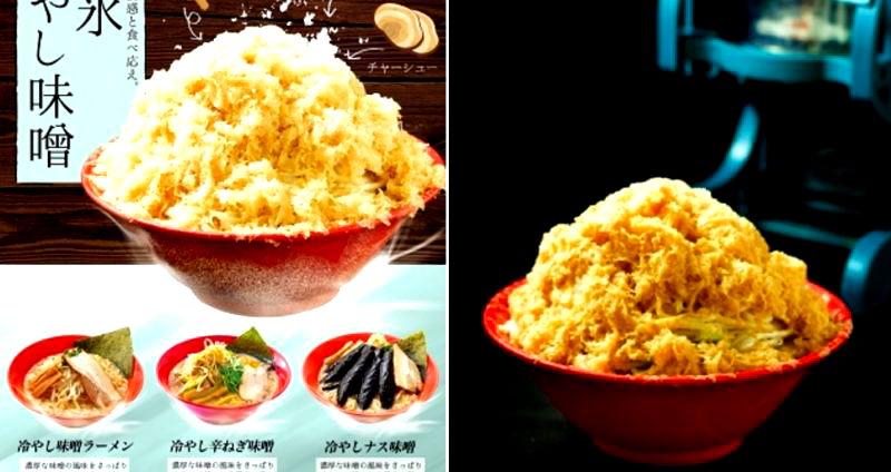 Japanese Chain Releasing Ramen-Flavored Shaved Ice for the Summer