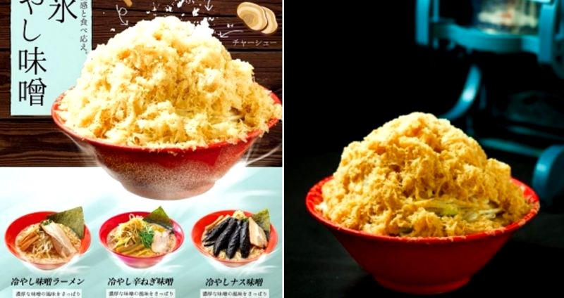 Japanese Chain Releasing Ramen-Flavored Shaved Ice for the Summer