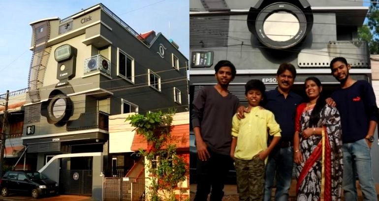 Indian Man Lives in a $94K ‘Camera House’ With His Kids Canon, Nikon and Epson
