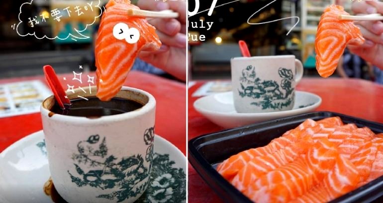 Malaysians Are Allegedly Dipping Raw Salmon Into Black Coffee for Breakfast