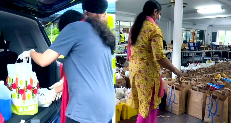 Sikh Community Distributes 2,100 Food Packages to Families in Maryland Amid Pandemic