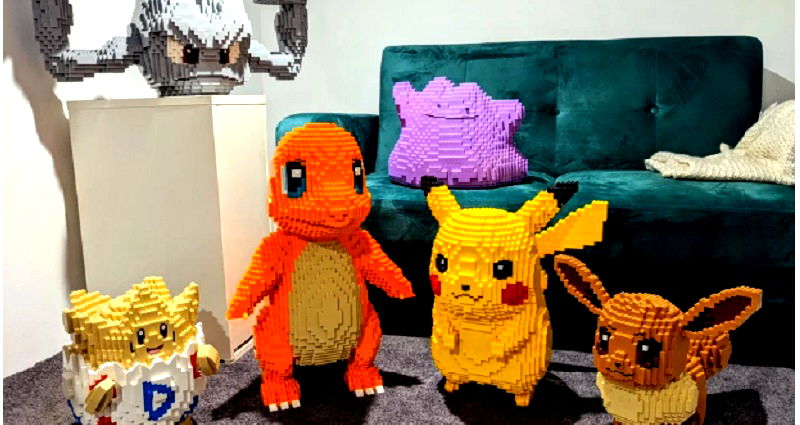 Fan Creates Unreal Life-Sized Pokémon Out of Legos