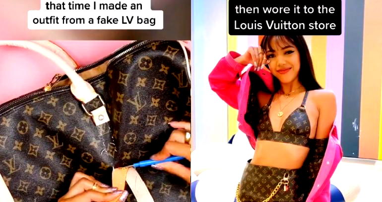 Meet the TikTok Star Who Turns Knock Off Luxury Bags Into Awesome Outfits