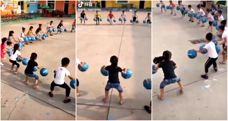 Chinese Kindergarten’s Dribbling Game Goes Viral for Incredible Cooperation