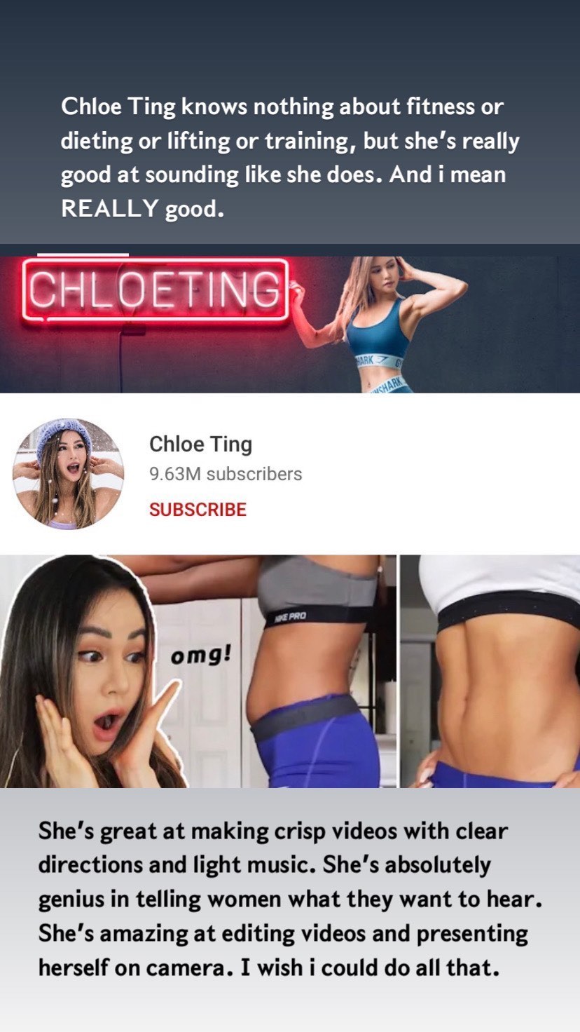 Fitness Guru Chloe Ting Claps Back After Bodybuilder Posts Over 60