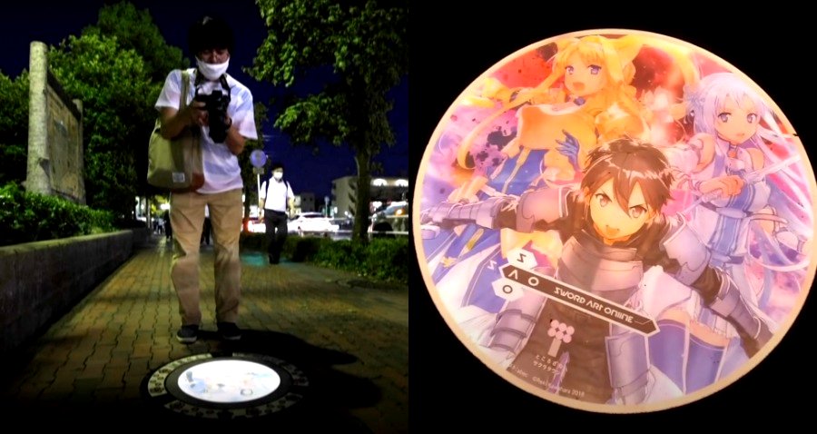 Japanese City’s Sewer Covers Light Up With Anime Characters