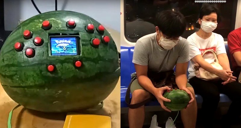 Singaporean Student Invents ‘Watermelon Gameboy’ to Play ‘Pokémon Emerald’