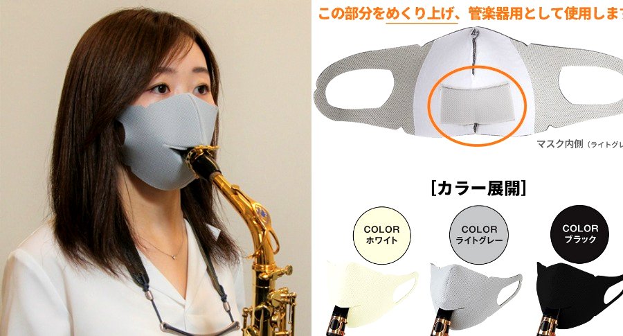 There is Now a Face Mask for Musicians of Wind Instruments