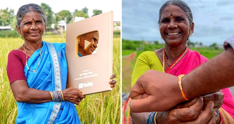 Indian Farming Grandmother Gets Over 1.6 Million Subscribers as a Viral YouTuber
