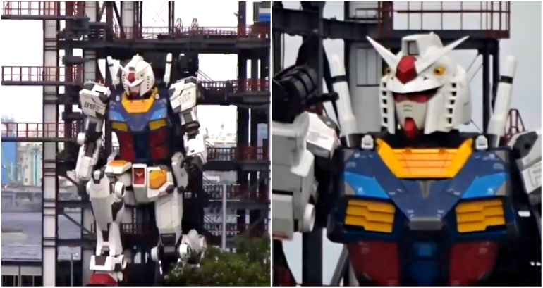 Japan’s 60-Foot, 25-Ton Gundam Robot Moves for the First Time