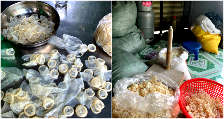 Over 300,000 Used Condoms Found Being Washed, Reshaped for Illegal Sale in Vietnam